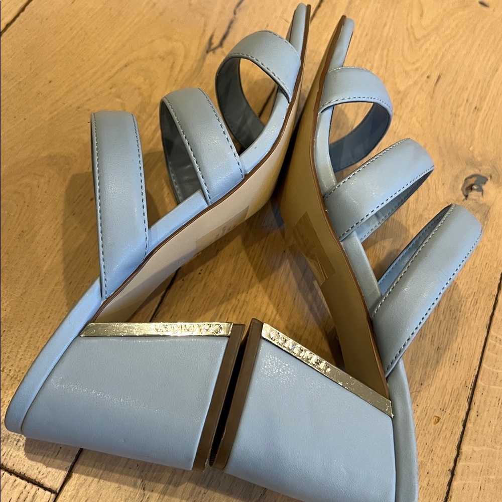 Calvin Klein Women's Light Blue Strappy Mules8.5M - Picture 5 of 9